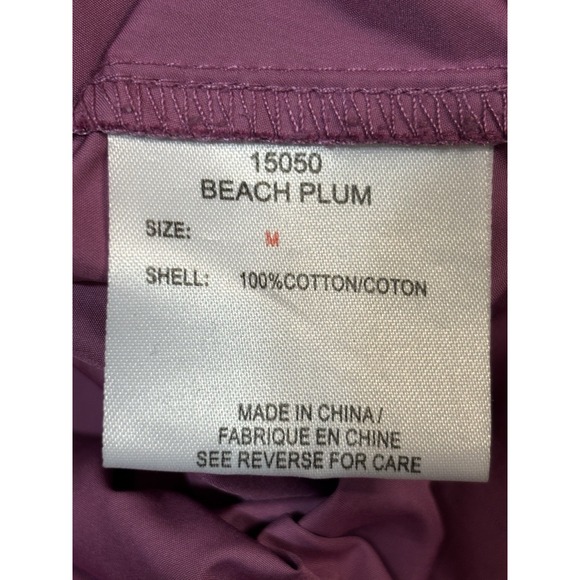 Woolrich Beach Plum Hooded Windbreaker M 💜 Lightweight Hiking Jacket - Picture 7 of 7
